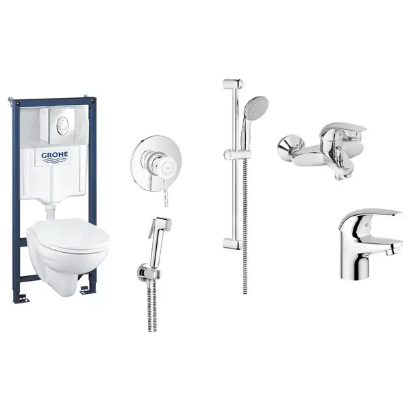 Набор для ванной Grohe Mega Bundle Euroeco (339400MB0) фото 1 Aquada.com.ua