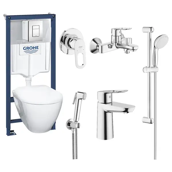 Набор для ванной Grohe Mega Bundle BauLoop (39186MB0) фото 1 Aquada.com.ua