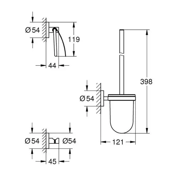 Набор для ванной Grohe Mega Bundle BauLoop (39427MB1) фото 22 Aquada.com.ua