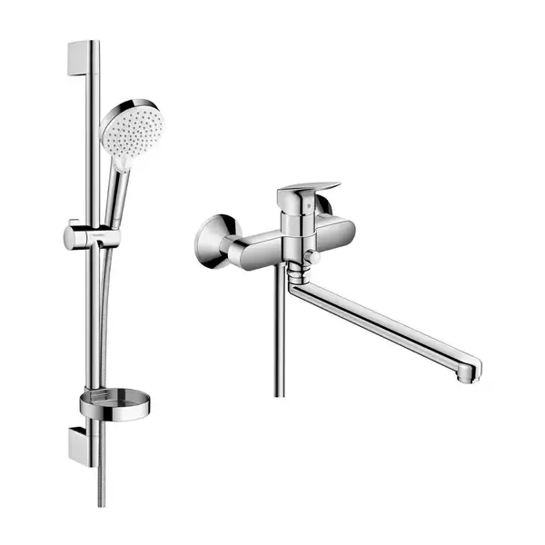 Набор смесителей для ванны 2-в-1 Hansgrohe Logis (цвет - хром) (1282019) фото 1 Aquada.com.ua