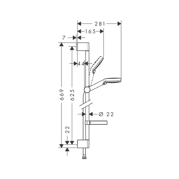Набор смесителей для ванны 2-в-1 Hansgrohe Logis (цвет - хром) (1282019) фото 5 Aquada.com.ua