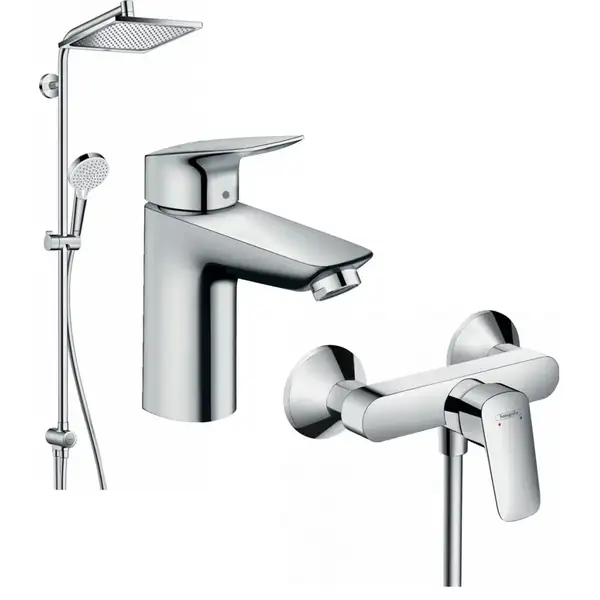 Набір змішувачів для душу Hansgrohe EcoSmart Logis 100 / Crometta Reno (20200014)