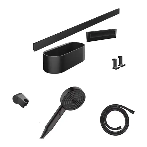 Hansgrohe WallStoris Комплект аксессуаров, Matt Black (24291670)