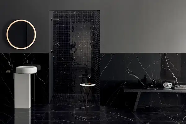 Плитка керамогранітна LGXDLX2 Marquina Nero Lux-RT POL 600x1200x10 Lea Ceramica