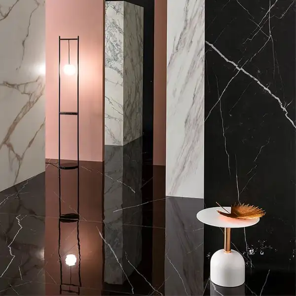 Плитка керамогранітна Delight LS6DLX2A Marquina Nero Lev POL 1200x2600x6 Lea Ceramica