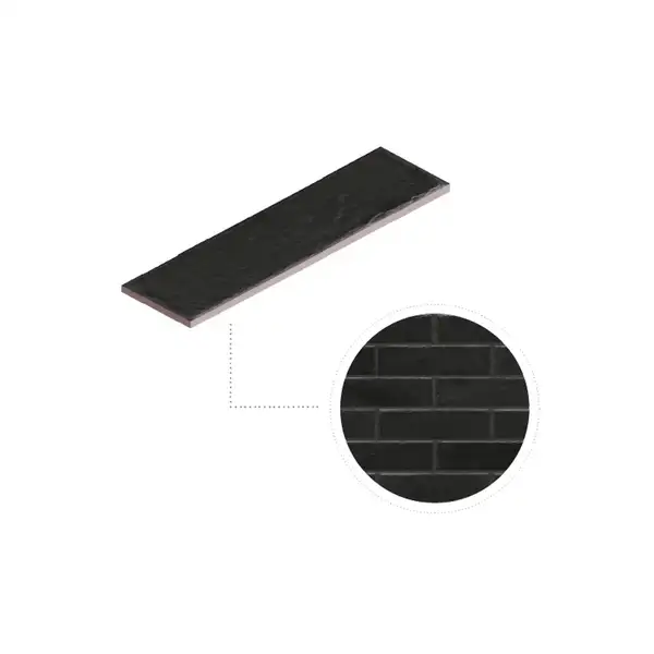 CERRAD Foggia Nero Плитка фасадная, черная (5901779371917)