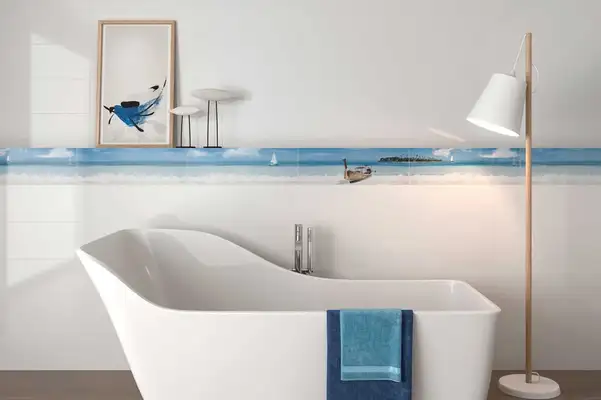 Настенная плитка Geotiles Blancos Blanco Brillo 30 х 90 см 364267