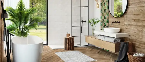 Плитка стінова White Glossy Quadra RECT 250x750x9 Konskie (5902627433221)