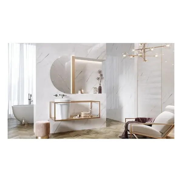 Плитка керамогранітна Carrara Soft White SATIN 595x1200 Opoczno (TGGR1015287921)