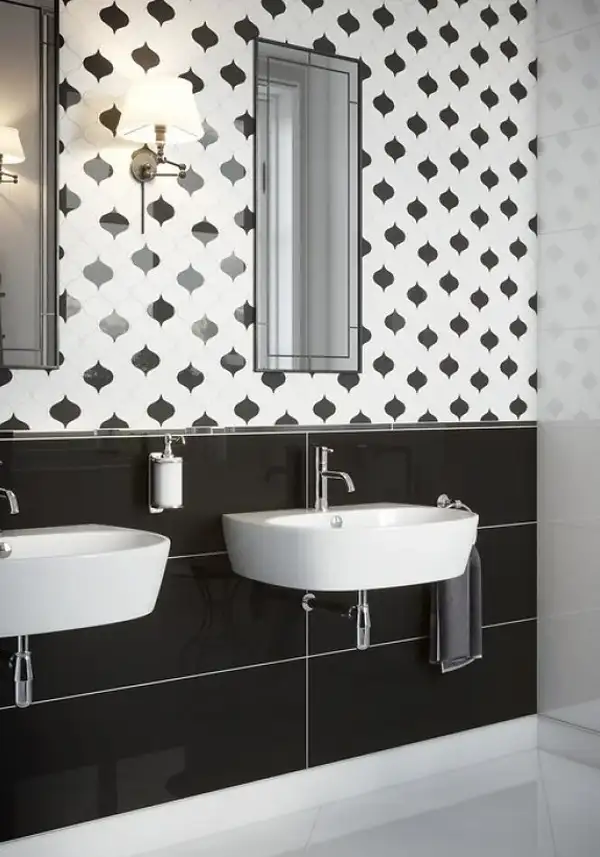 OPOCZNO Плитка стінова PS901 Black GLOSSY 29x89 код 1441 Опочно (TWZR1021447935/TWZR1021443737)