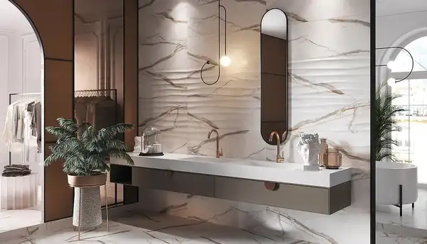 OPOCZNO Плитка стінова Cosima White SATIN STR 39,8x119,8 код 1529 Опочно (TWZR1022827893)