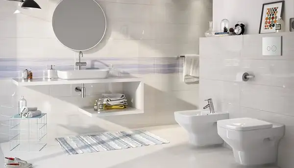 OPOCZNO Плитка стінова Stripes White 25x75 код 0519 Опочно (TWZZ1039321687)