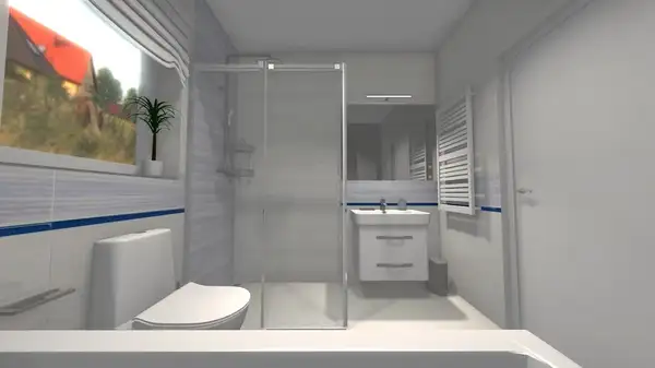 OPOCZNO Плитка стінова Stripes Blue 25x75 код 0113 Опочно (TWZZ1039361687)