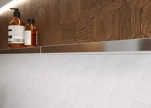 OPOCZNO Flake White STR Плитка стінова, біла (TWZZ1105103560)