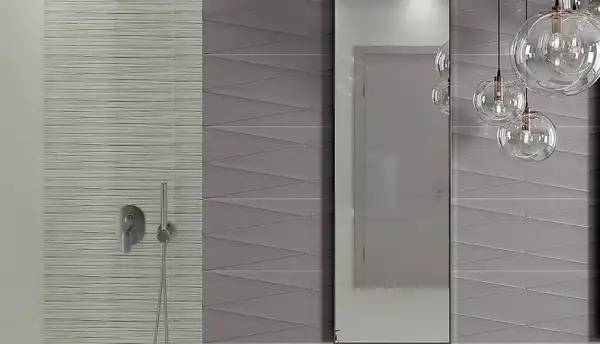 OPOCZNO Плитка стінова Dark Grey Lines GLOSSY STR 25x75 код 5367 Опочно (TWZZ1110373760)