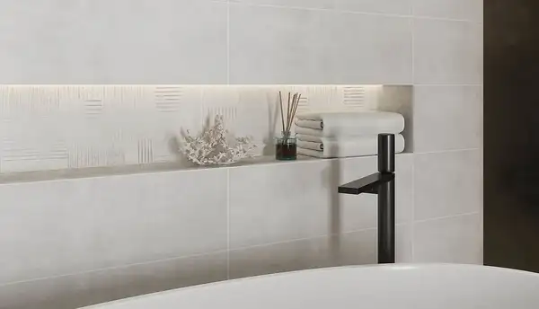 OPOCZNO Плитка стінова Quantum Light Grey SATIN 25x75 код 5527 Опочно (TWZZ1110453760)