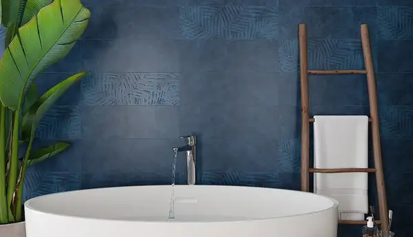 OPOCZNO Плитка стінова Dixie Dark Blue Deco SATIN 20x60 код 1107 Опочно (TWZZ1112475994)