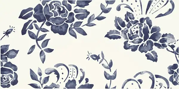 Плитка стінова Porcelano Blue Dekor 300x600x9 Paradyz (S---300X600-1-PORC.BLDE)