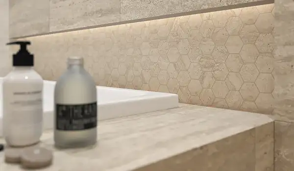 Плитка стінова Sunlight Stone Beige 30x60 код 0854 Ceramika Paradyz (S---300X600-1-SUNL.BE)