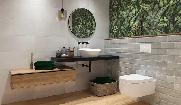 Плитка стінова Natura Grafit Kafel  9,8x19,8 код 7124 Ceramika Paradyz (S-K-098X198-1-NATR.GT)