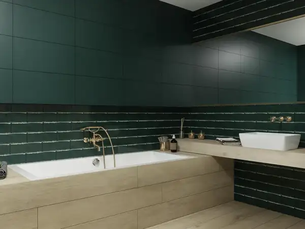 Плитка стінова Porcelano Green Ondulato 98x298x8,4 Paradyz (S-O-098X298-1-PORC.GN)