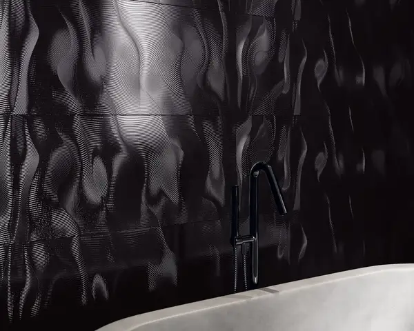 Плитка стінова Night Queen Black RECT Блиск 39,8x119,8 код 8713 Ceramika Paradyz (S-R-0,4X1,2-1-NIQU.BK)