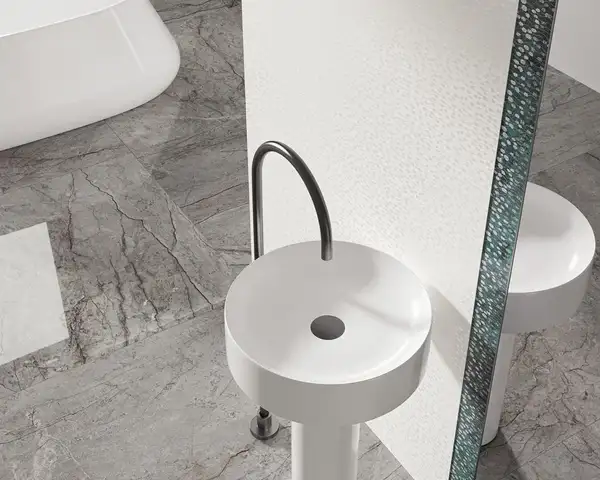 Плитка стінова Unique Lady White RECT Dekor 398x1198x11 Paradyz (S-R-0,4X1,2-1-UNLA.WHDE)