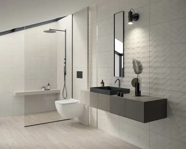 Плитка стінова Afternoon Silver RECT 29,8x59,8 код 7198 Ceramika Paradyz (S-R-298X598-1-AFTE.SI)