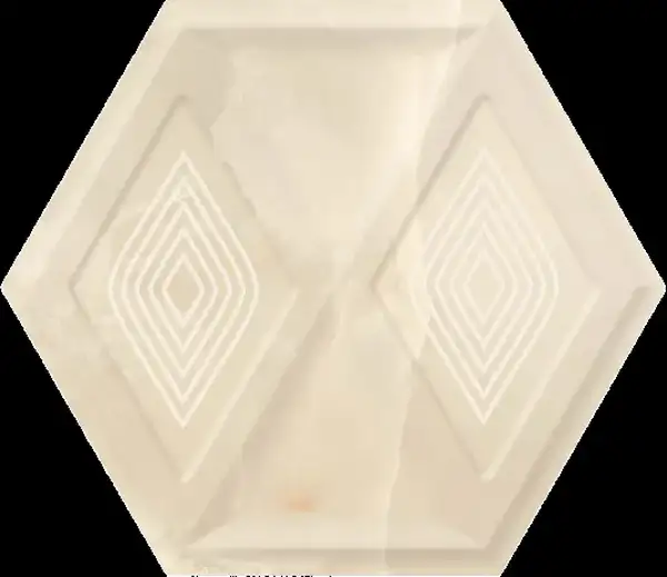 Плитка стінова Illusion Beige Heksagon STR 171x198x9 Paradyz (SS--198X171-1-ILLU.BE)