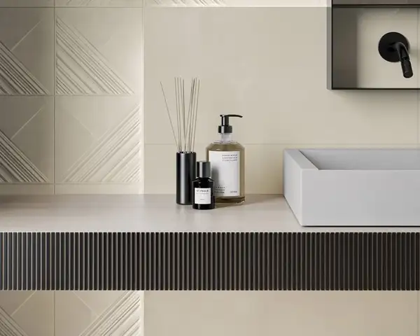 Плитка стінова Calm Beige STR MAT 19,8x19,8 код 3739 Ceramika Paradyz (SS--198X198-1-CALM.BE)