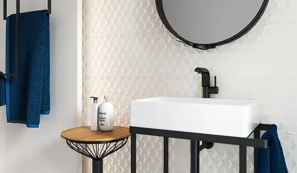 Плитка стінова Harmony Bianco A STR 30x60 код 0588 Ceramika Paradyz (SS--300X600-1-HARM.BIA)