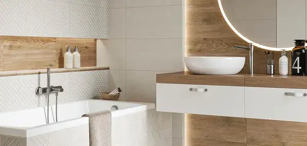 Плитка стінова Memories White STR 300x600x9 Paradyz (SS--300X600-1-MEMO.WH)