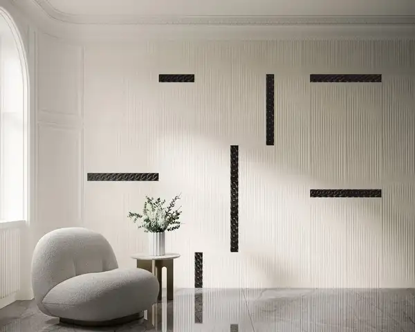 Плитка стінова Cold Princess White RECT STR 39,8x119,8 код 9840 Ceramika Paradyz (SSR-0,4X1,2-1-COPR.WH)
