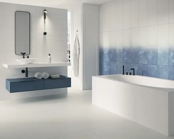 Плитка стінова Nightwish Navy Blue RECT STR 25x75 код 8096 Ceramika Paradyz (SSR-250X750-1-NIGH.BLNA)