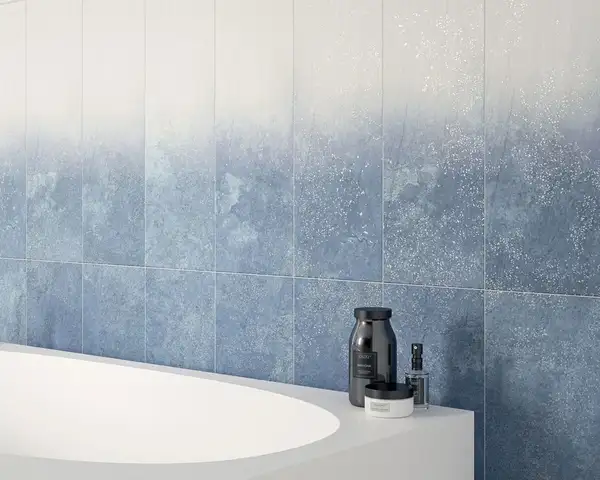 Плитка стінова Nightwish Navy Blue RECT STR 25x75 код 8096 Ceramika Paradyz (SSR-250X750-1-NIGH.BLNA)