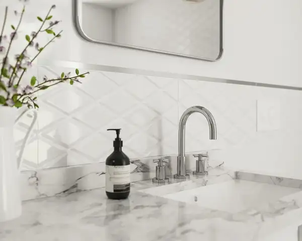 Плитка стінова Moonlight Bianco B RECT STR 29,5x59,5 код 8745 Ceramika Paradyz (SSR-295X595-1-MOON.BIB)