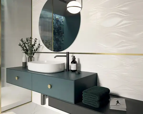 Плитка стінова Neve Bianco RECT STR Блиск 29,8x59,8 код 7846 Ceramika Paradyz (SSR-298X598-1-NEVE.BI---B)