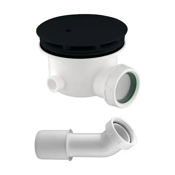 сифон для душевого поддона Omnires Cgs black (ST6590.43+ST45XBL)