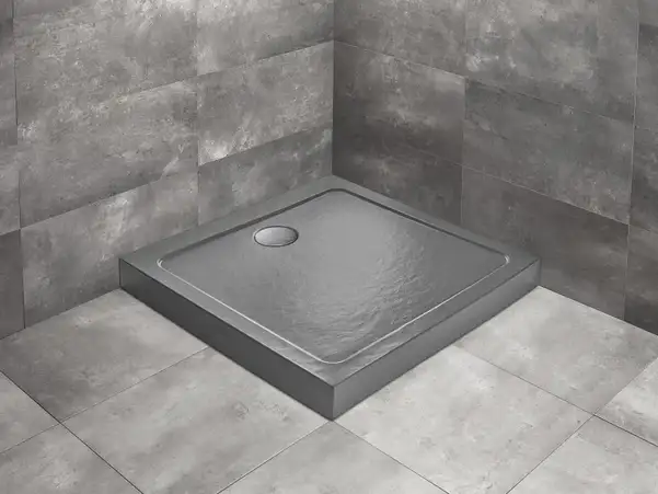 Душовий піддон Doros C Compact Stone Anthracite 90x90 см, RADAWAY (SDRC9090-05-64S)