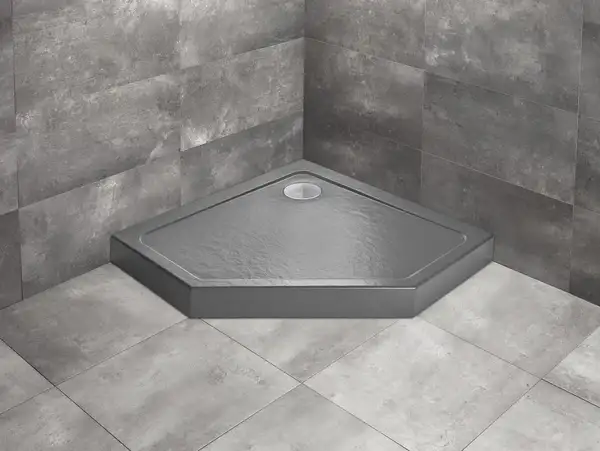 Душовий піддон Doros PT Compact Stone Anthracite 90x90 см, RADAWAY (SDRPTP9090-05-64S)