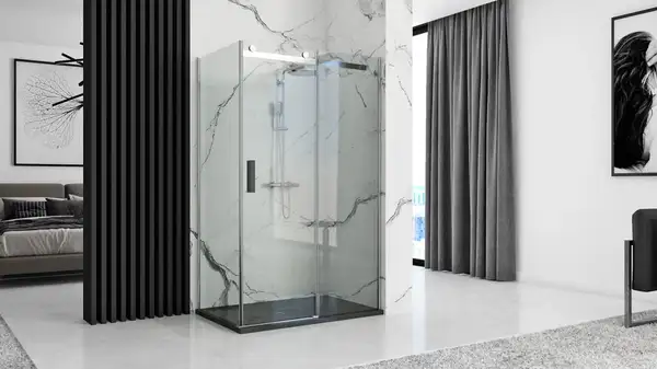 Душевой поддон REA ROCK 80X120 BLACK (REA-K4579)