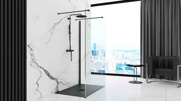 Душевой поддон REA ROCK 80X120 BLACK (REA-K4579)
