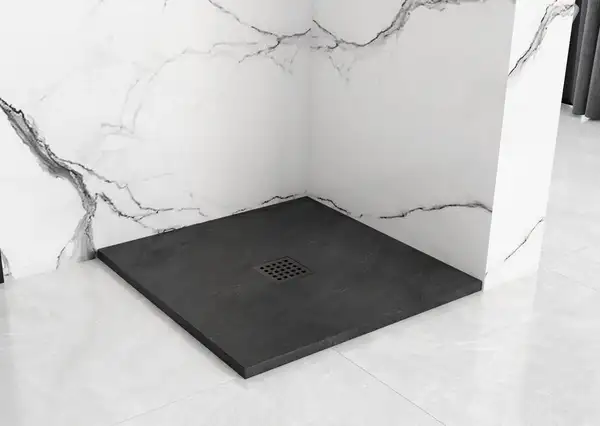 Душевой поддон REA ROCK 90X90 BLACK (REA-K4581)