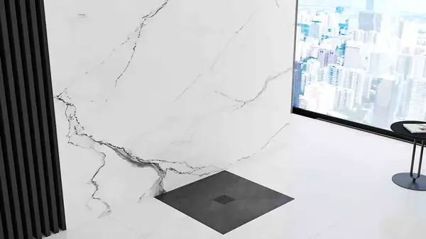 Душевой поддон REA ROCK 90X90 BLACK (REA-K4581)