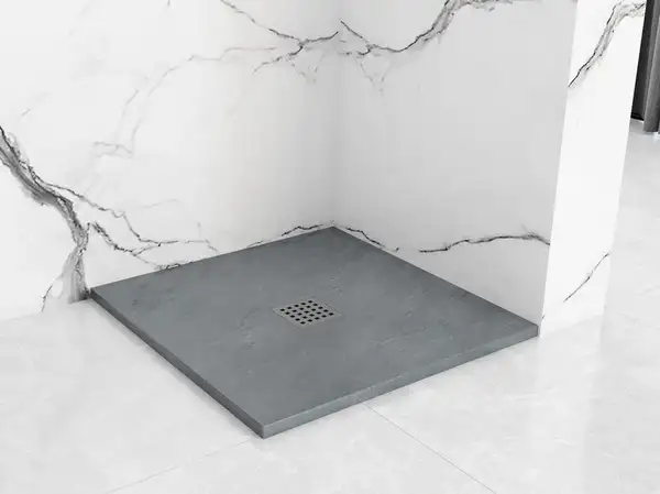 Душевой поддон REA ROCK 90X90 GREY (REA-K4585)