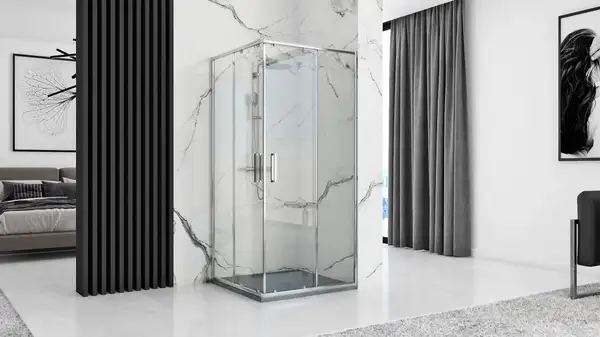 Душевой поддон REA ROCK 90X90 GREY (REA-K4585)