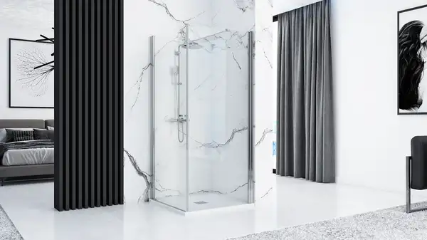 Душевой поддон REA ROCK 90X90 WHITE (REA-K5580)