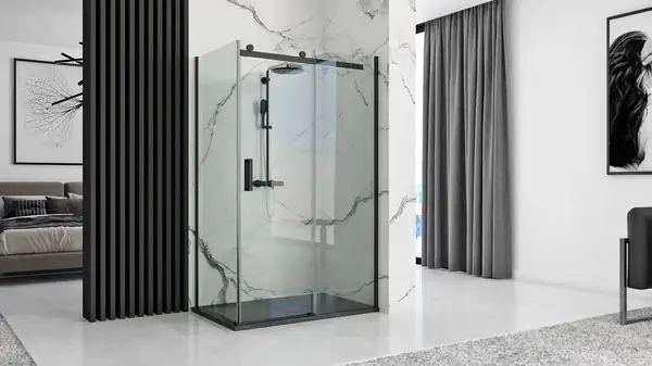 Душевой поддон REA STONE 80X120 BLACK (REA-K9602)