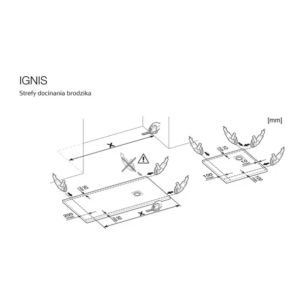 Душовий піддон Roca Ignis 100x90 Pizarra (AP7013E838401200)