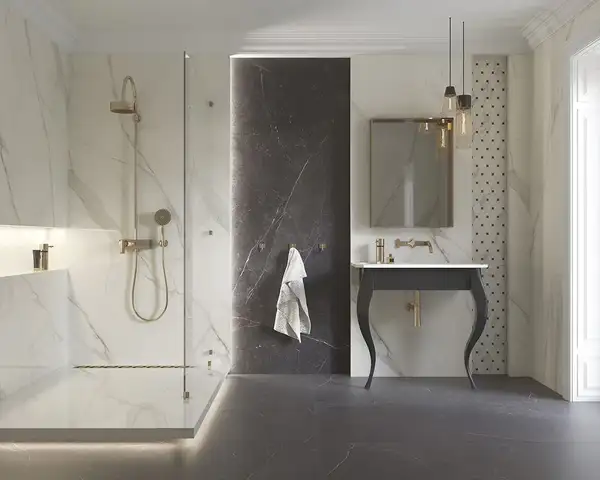 Плитка підлогова Calacatta SZKL RECT MAT 59,8x119,8 код 1508 Ceramika Paradyz (R-R-0,6X1,2-1-CALA.--N)